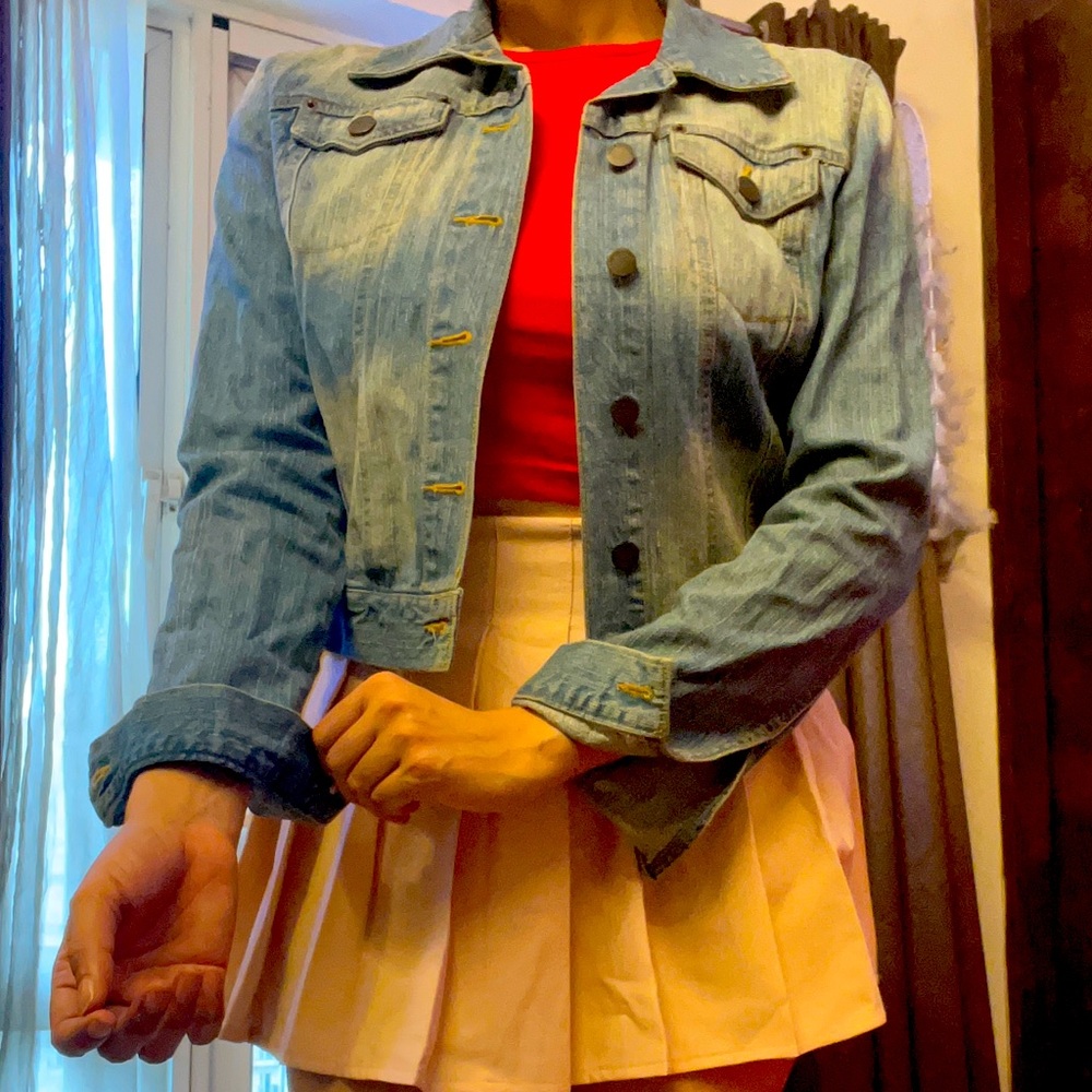 Forever 21 Blue Washed Denim Jacket - Picture 1 of 9